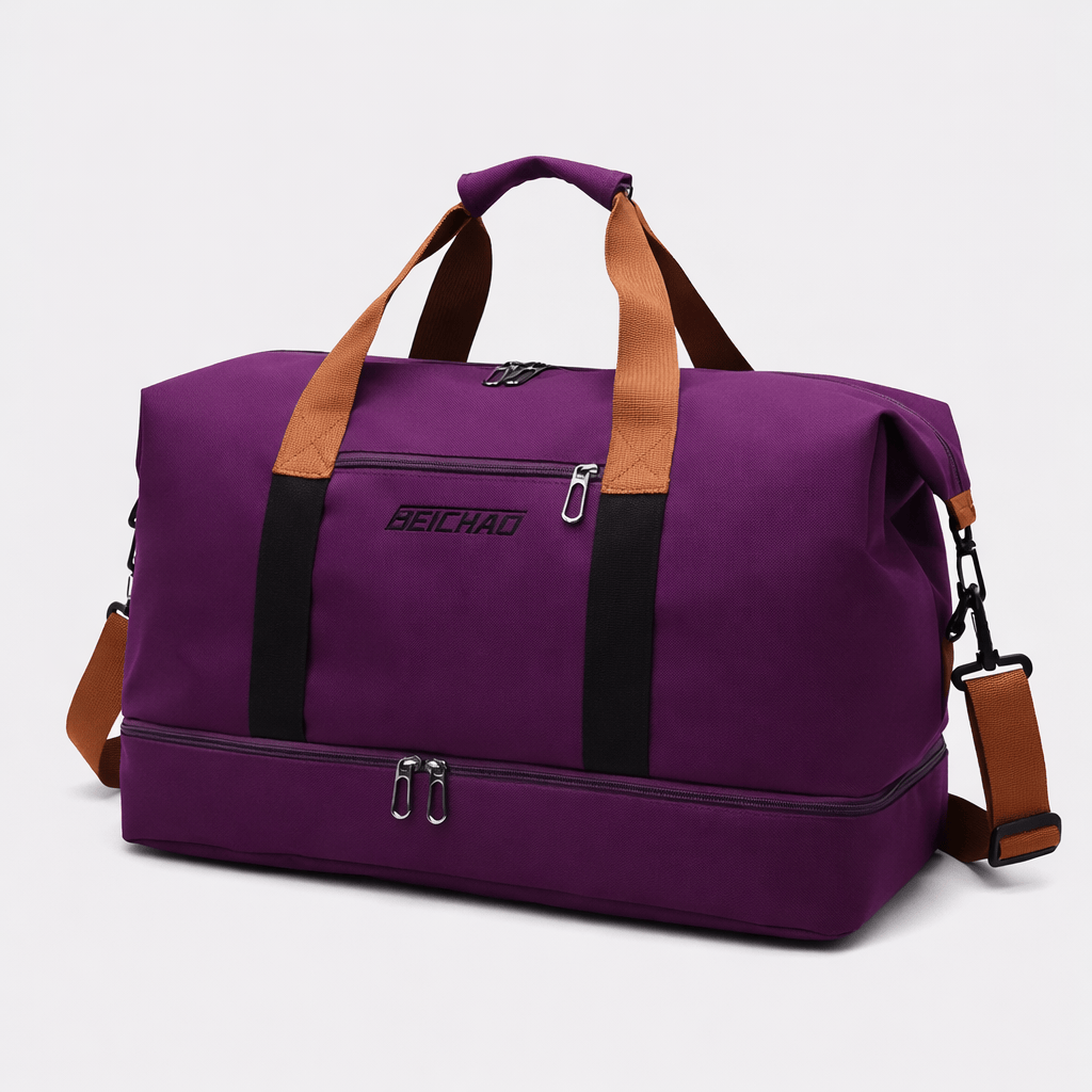 Sac de week-end 2-en-1  compartiment chaussures & sec-humide