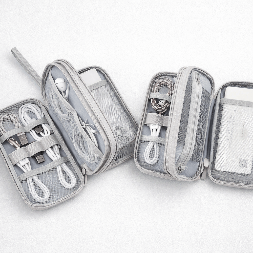 Sac étanche rangement électronique chargeur USB et accessoires