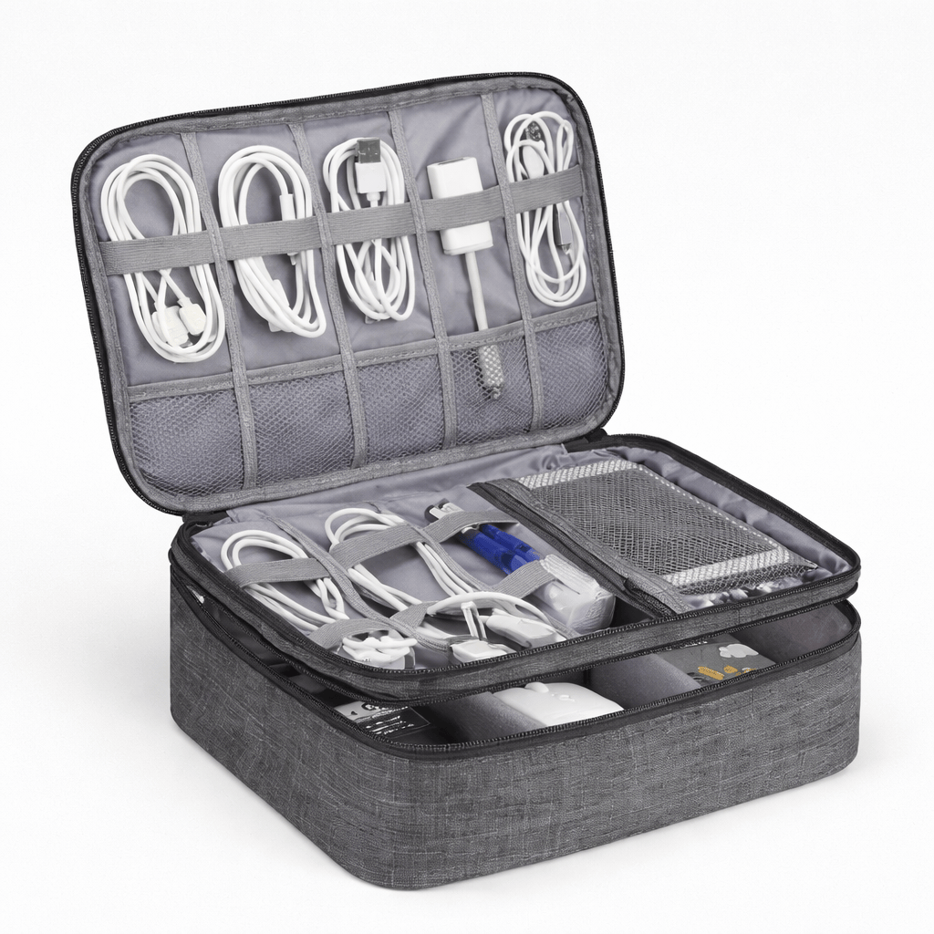 Sac organisateur câble portable étanche USB, casque, accessoires