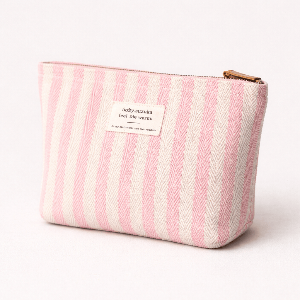 Trousse de toilette à rayures