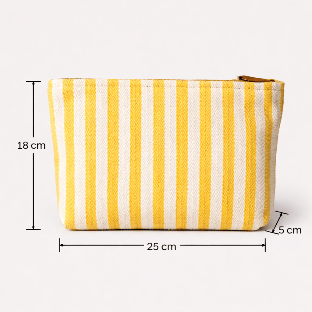 Trousse de toilette à rayures