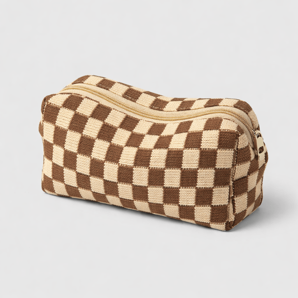 Trousse de toilette damier
