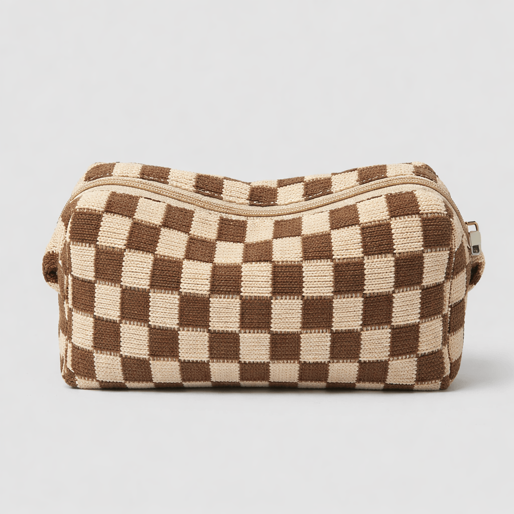 Trousse de toilette damier