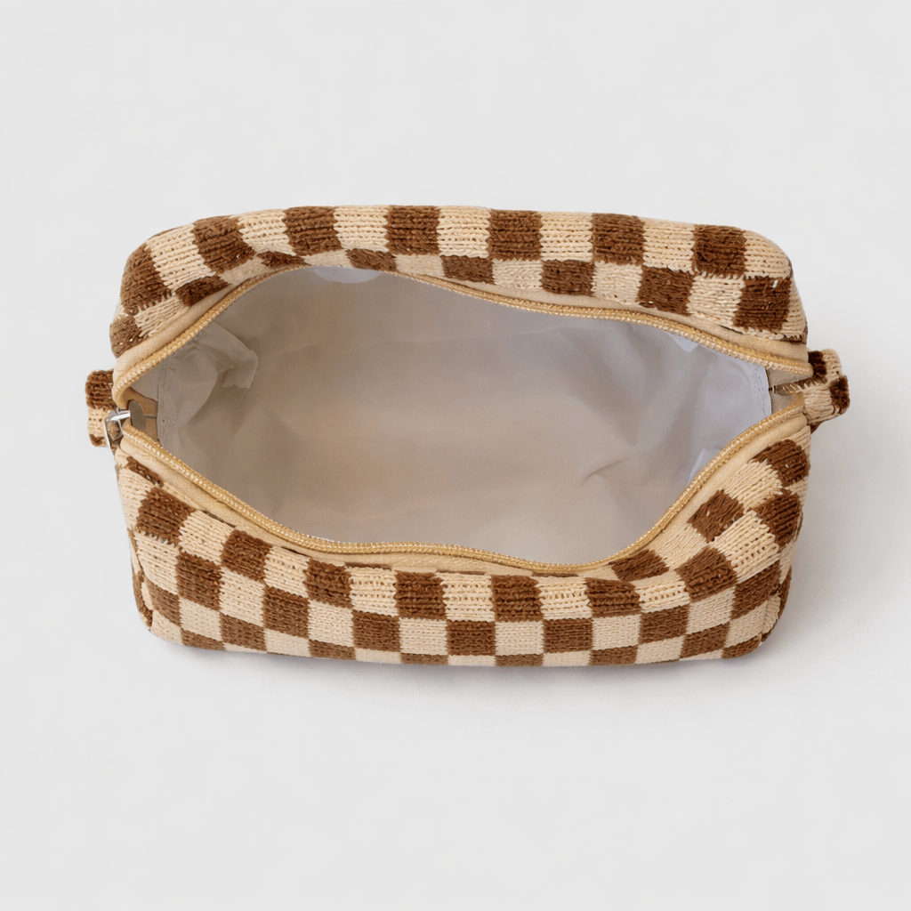 Trousse de toilette damier