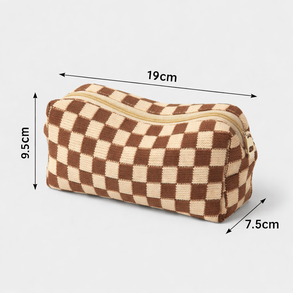 Trousse de toilette damier