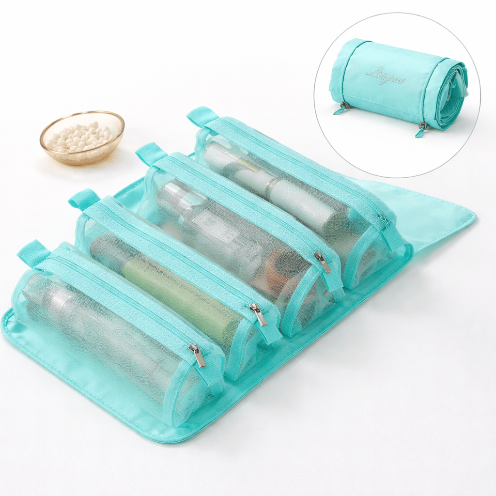 Trousse de toilette enroulable