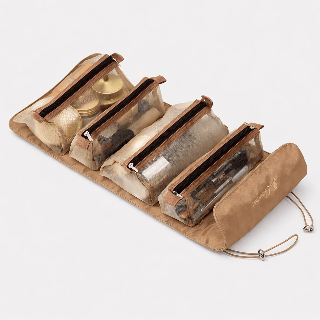 Trousse de toilette enroulable