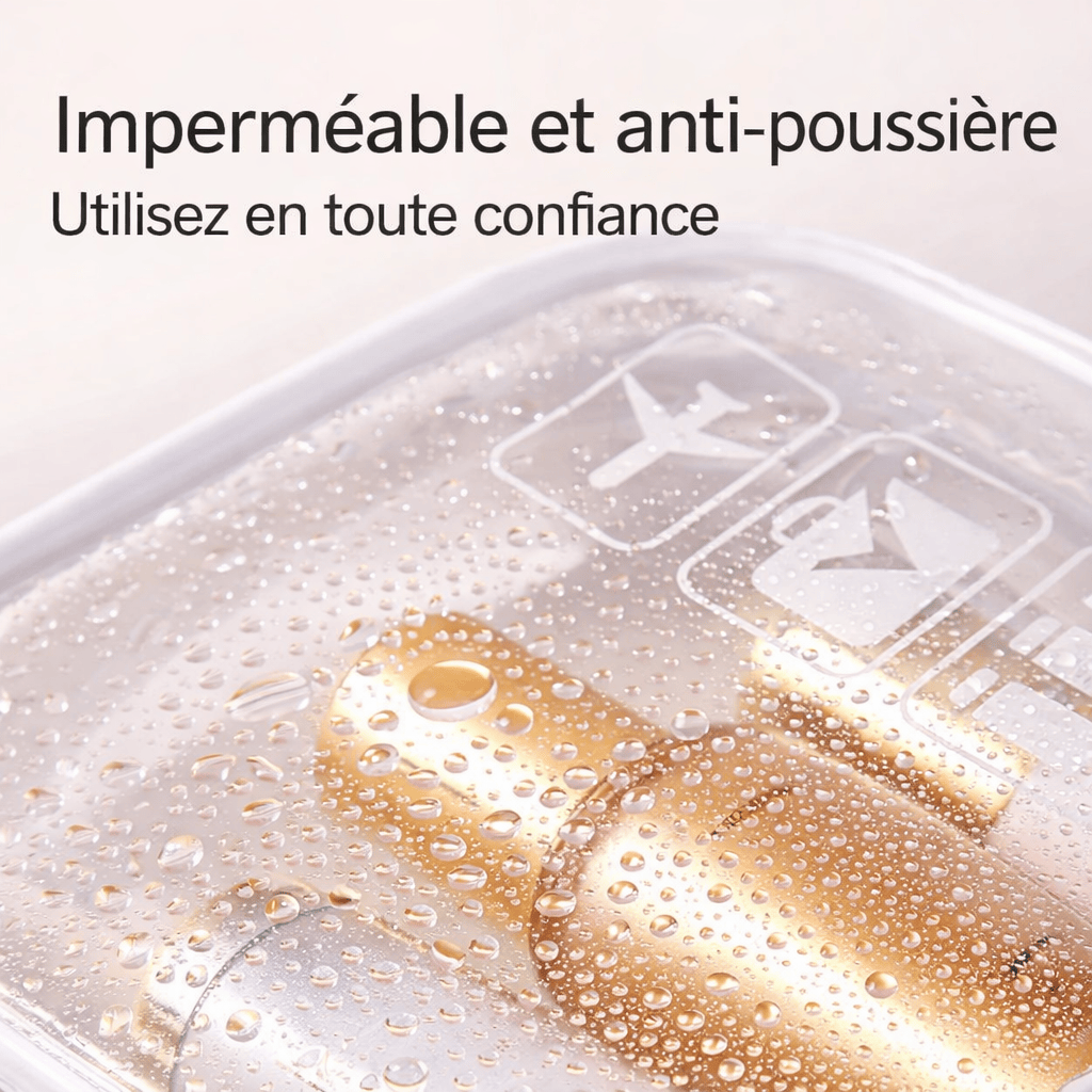 Trousse de toilette grande capacité transparente pour avion