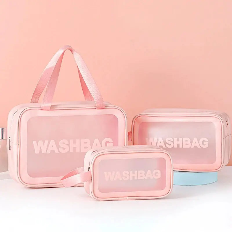 Trousse de toilette medium design transparent