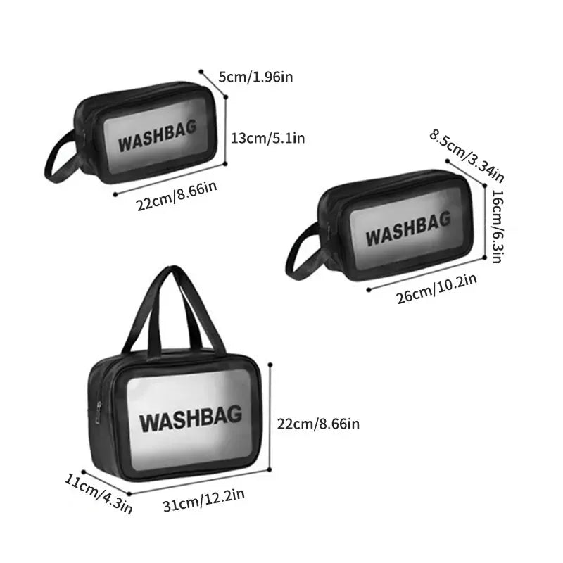 Trousse de toilette medium design transparent