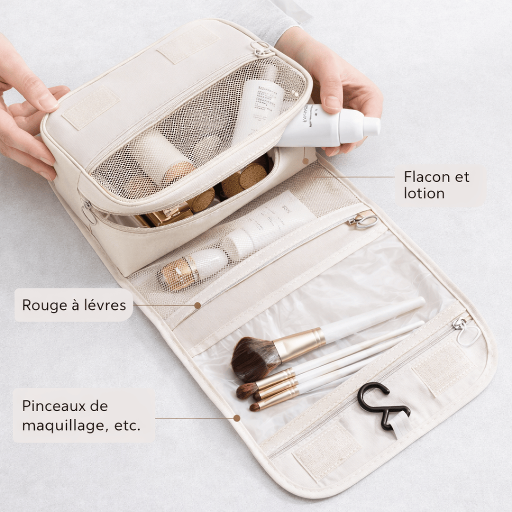 Trousse de toilette multifonction suspendu séparation