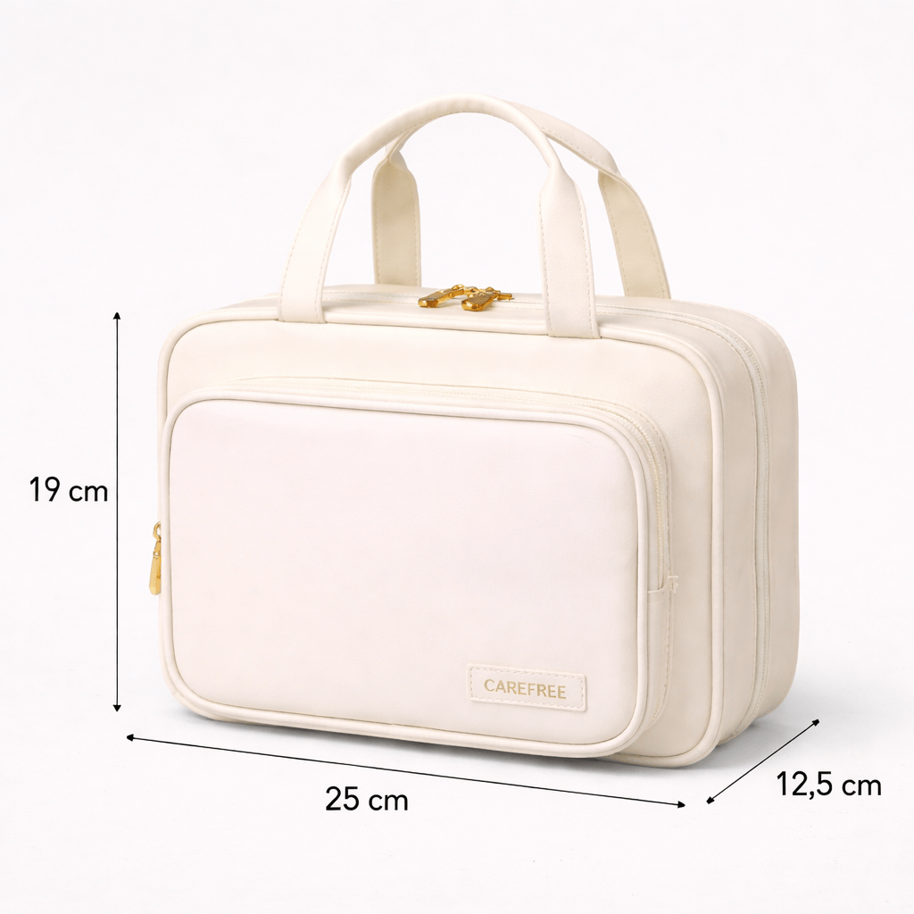 Trousse de toilette pliable avec poignée
