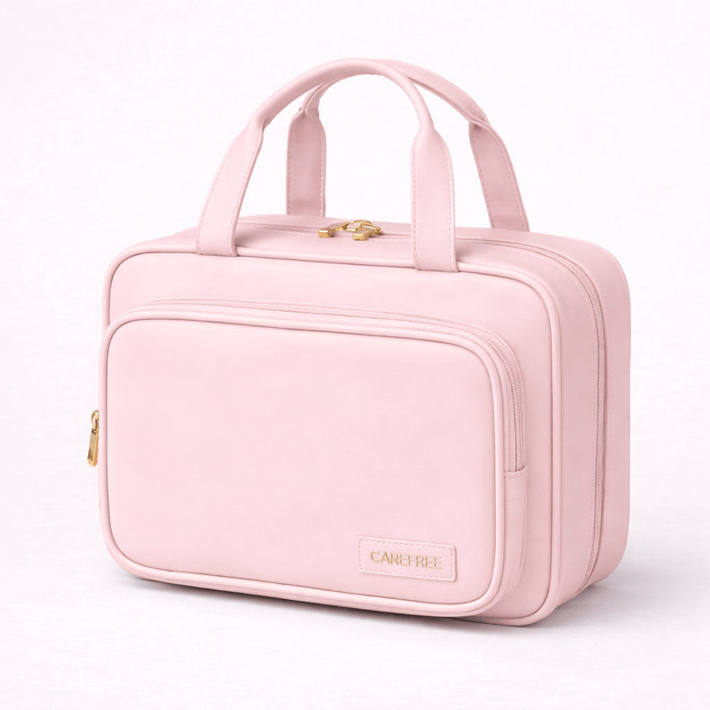Trousse de toilette pliable avec poignée