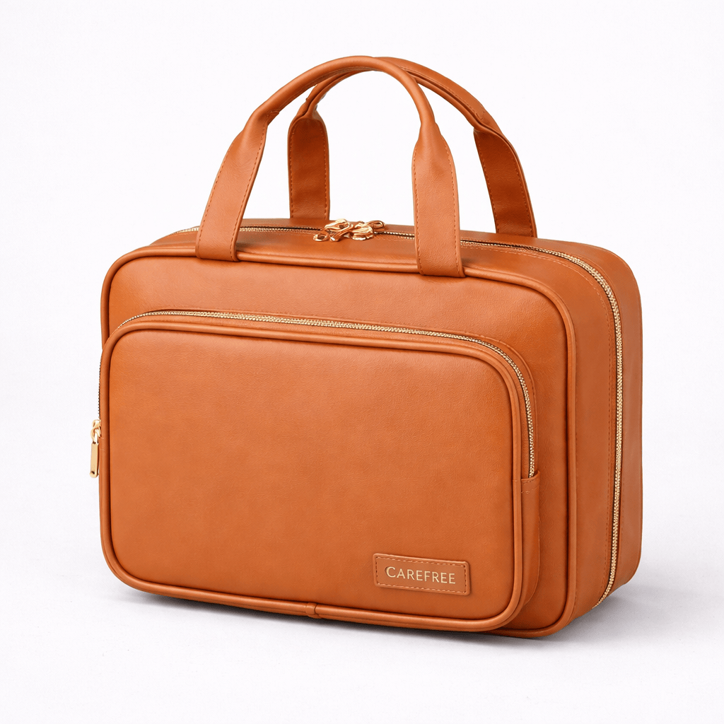 Trousse de toilette pliable avec poignée