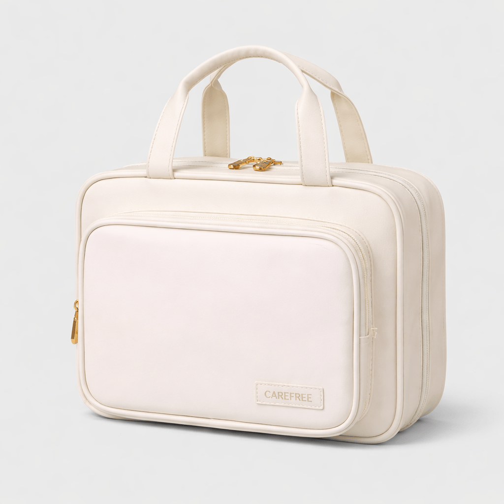 Trousse de toilette pliable avec poignée