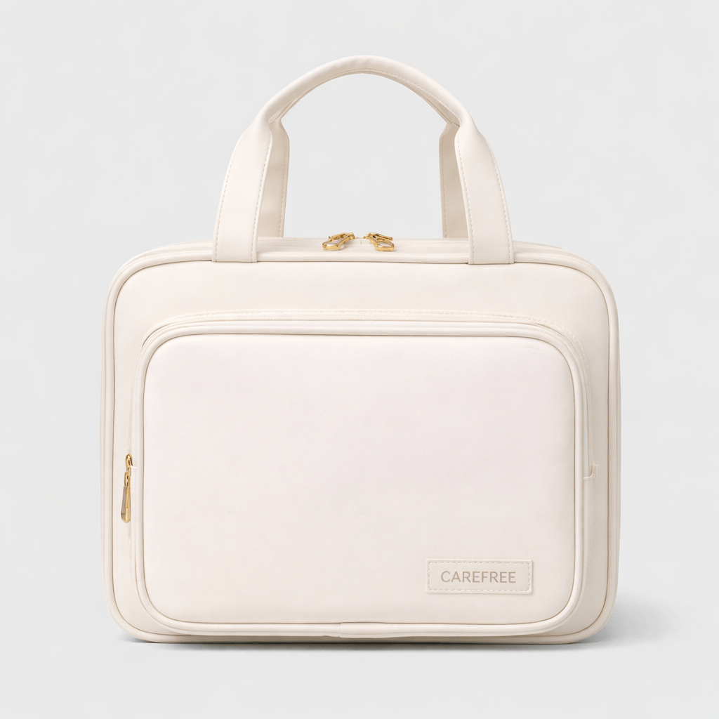 Trousse de toilette pliable avec poignée