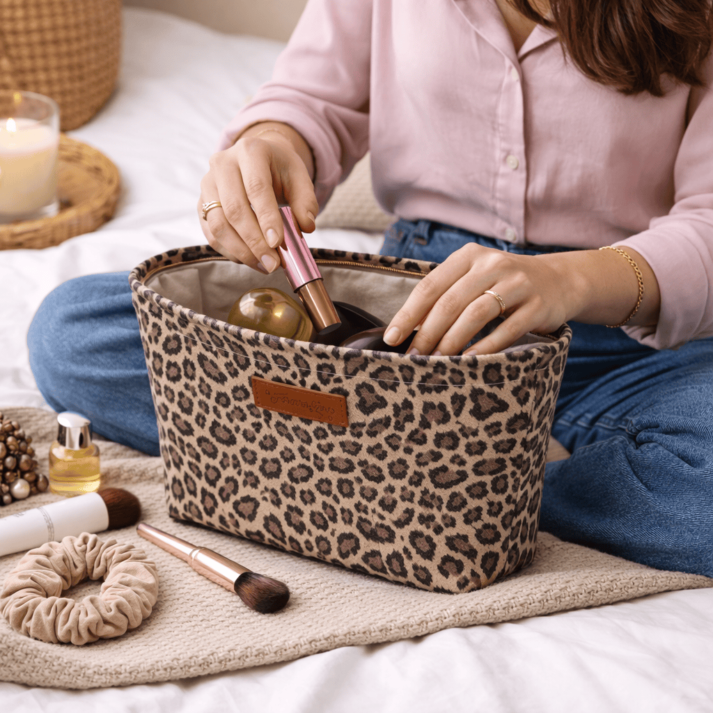 Trousse de voyage léopard