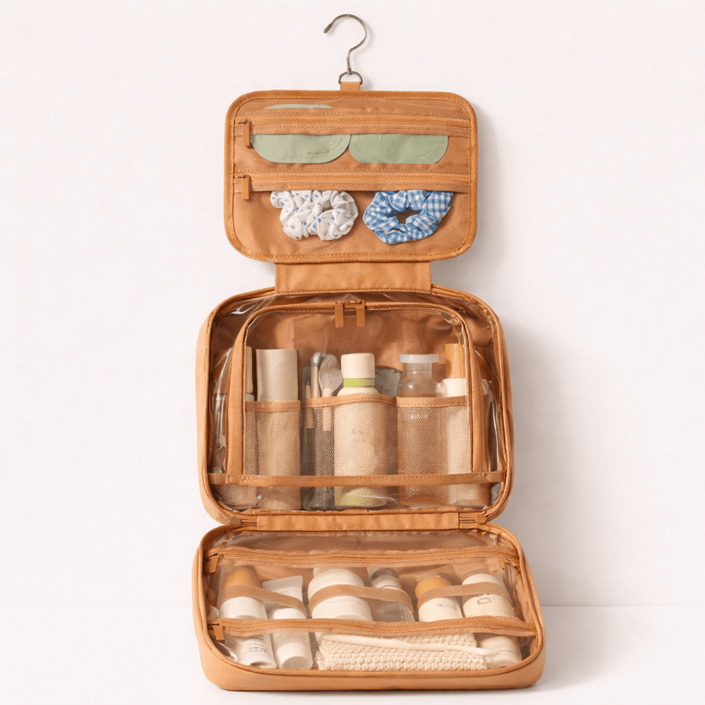 Trousse maquillage suspendue grande capacité femme