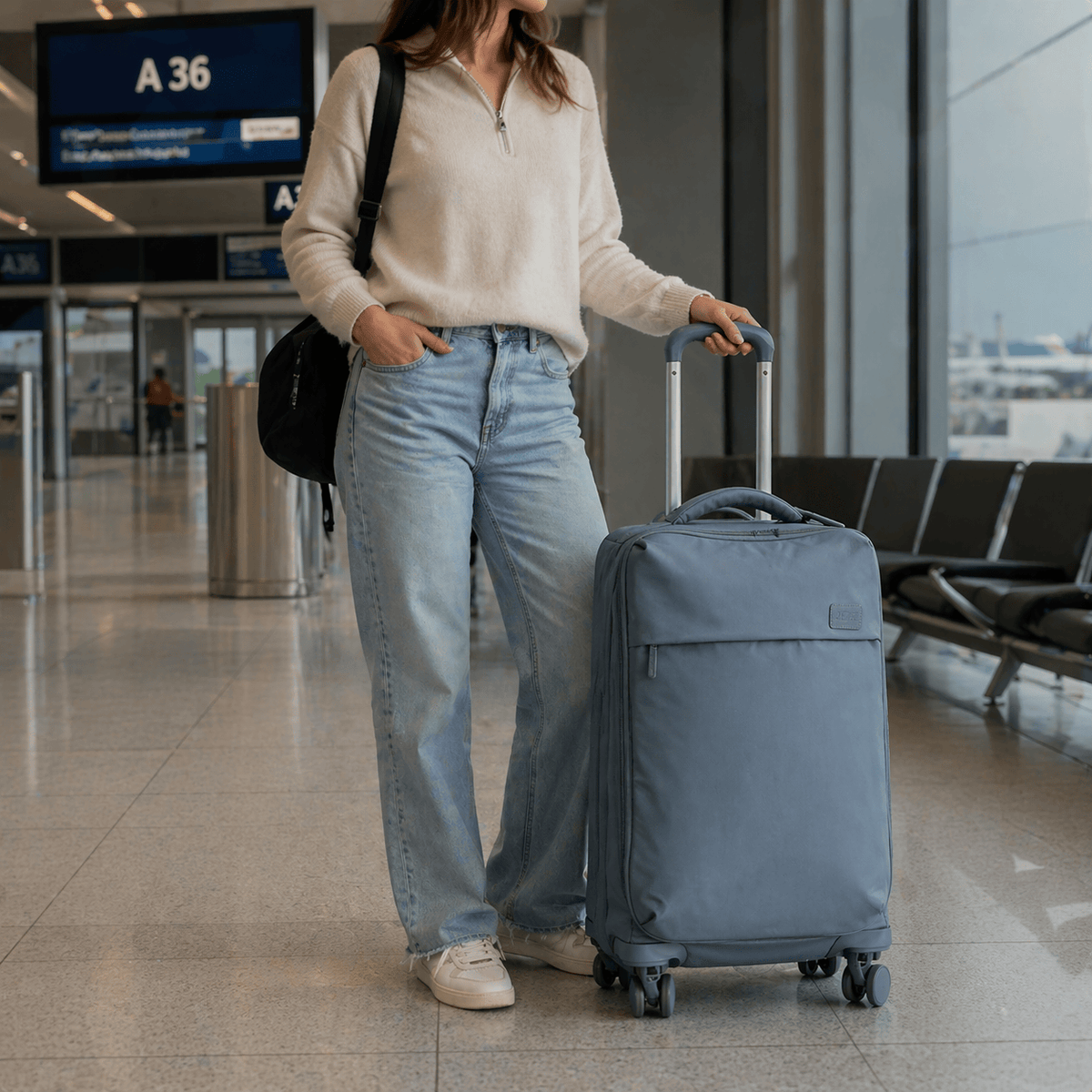 Valise cabine en tissu
