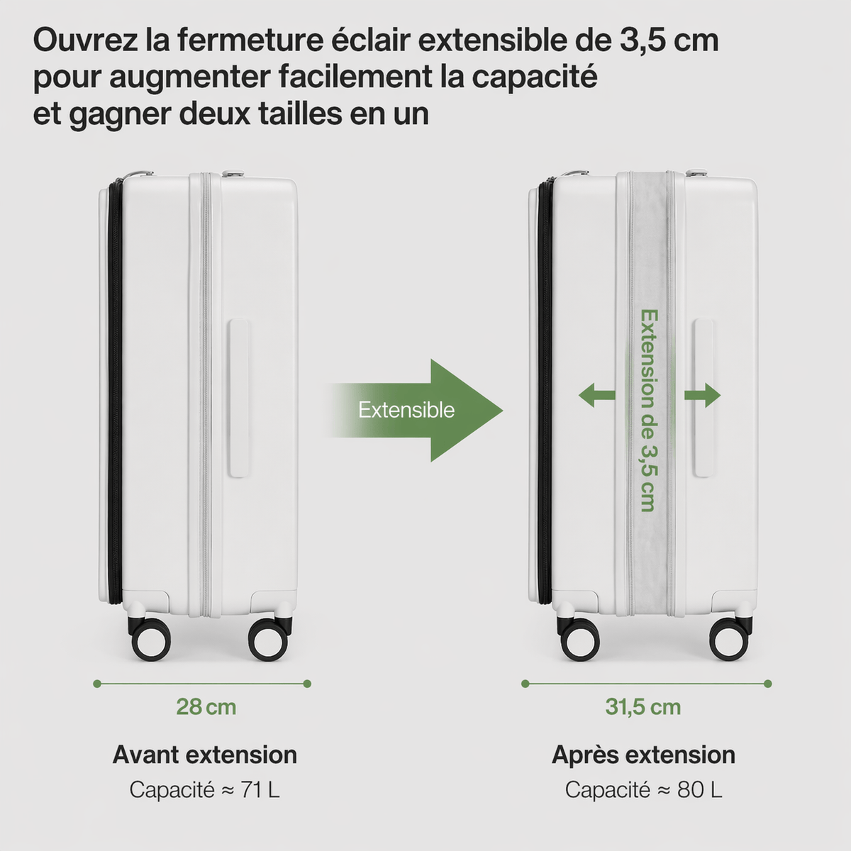 Valise cabine rigide design
