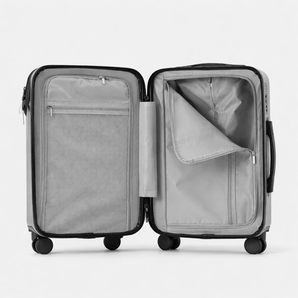Valise design avec porte gobelet