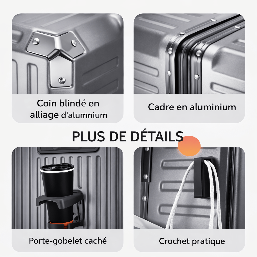 Valise rigide aluminium