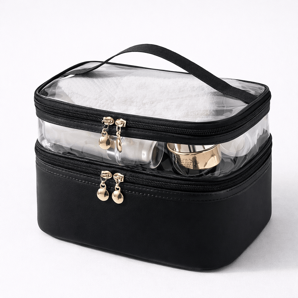 Vanity de voyage double étage