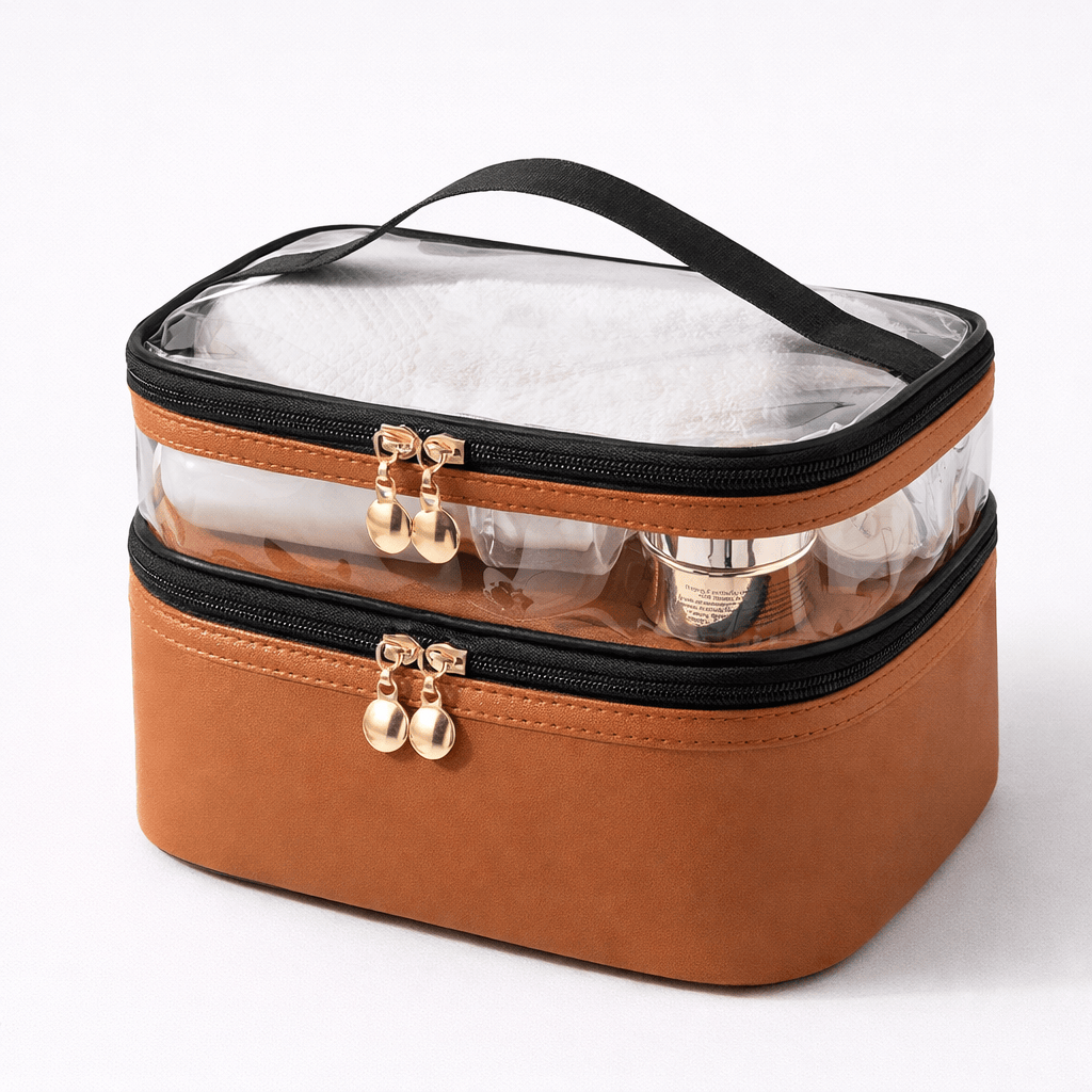 Vanity de voyage double étage