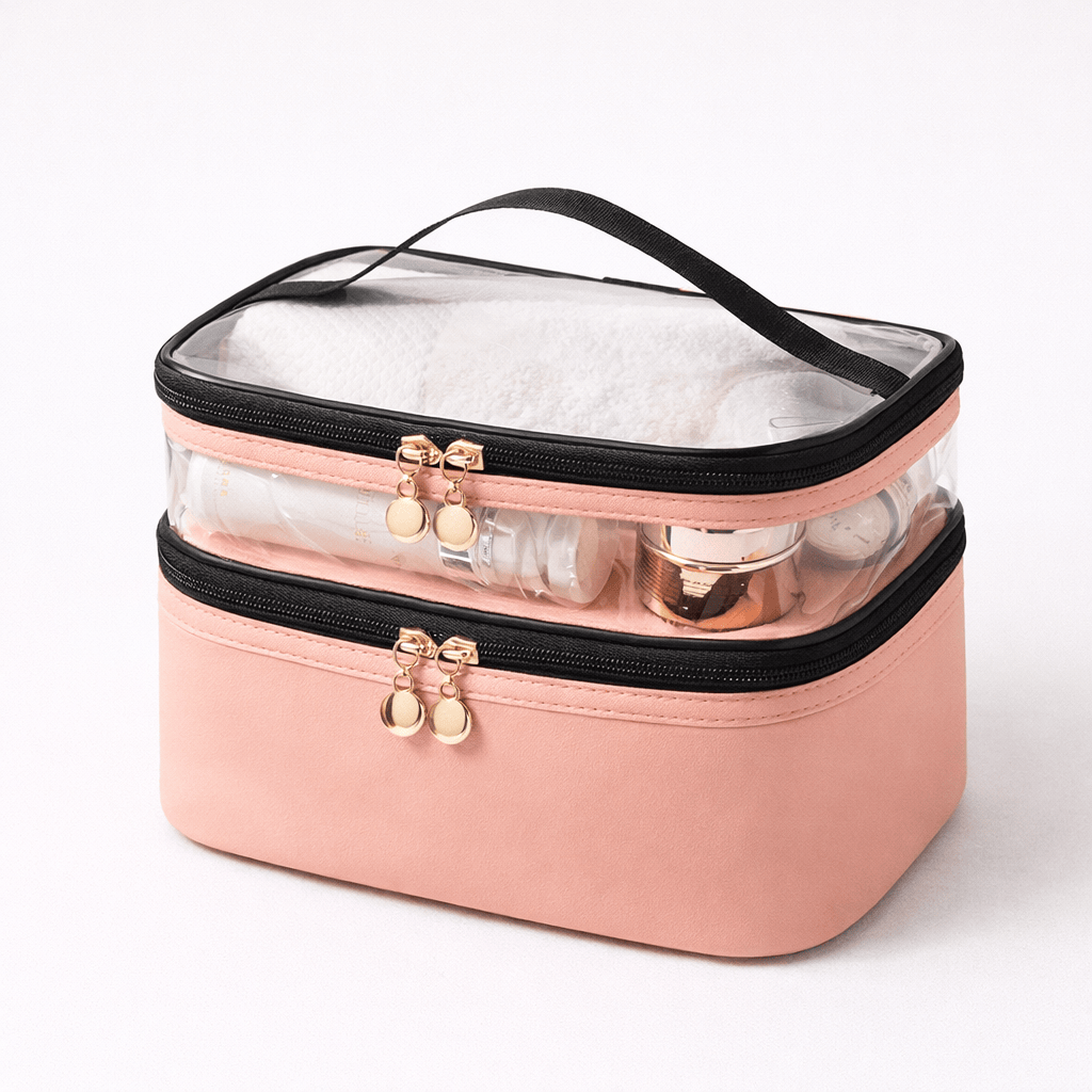 Vanity de voyage double étage