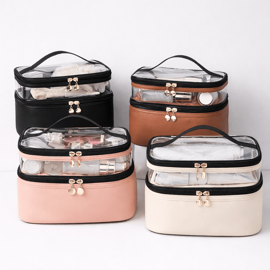 Vanity de voyage double étage