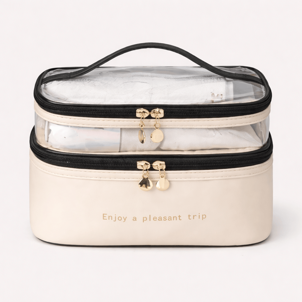 Vanity de voyage double étage