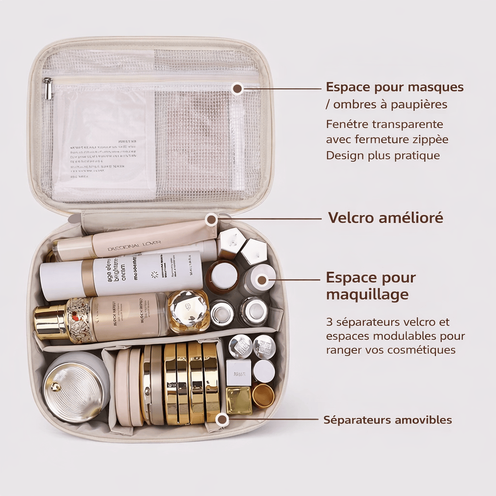Vanity de voyage rigide